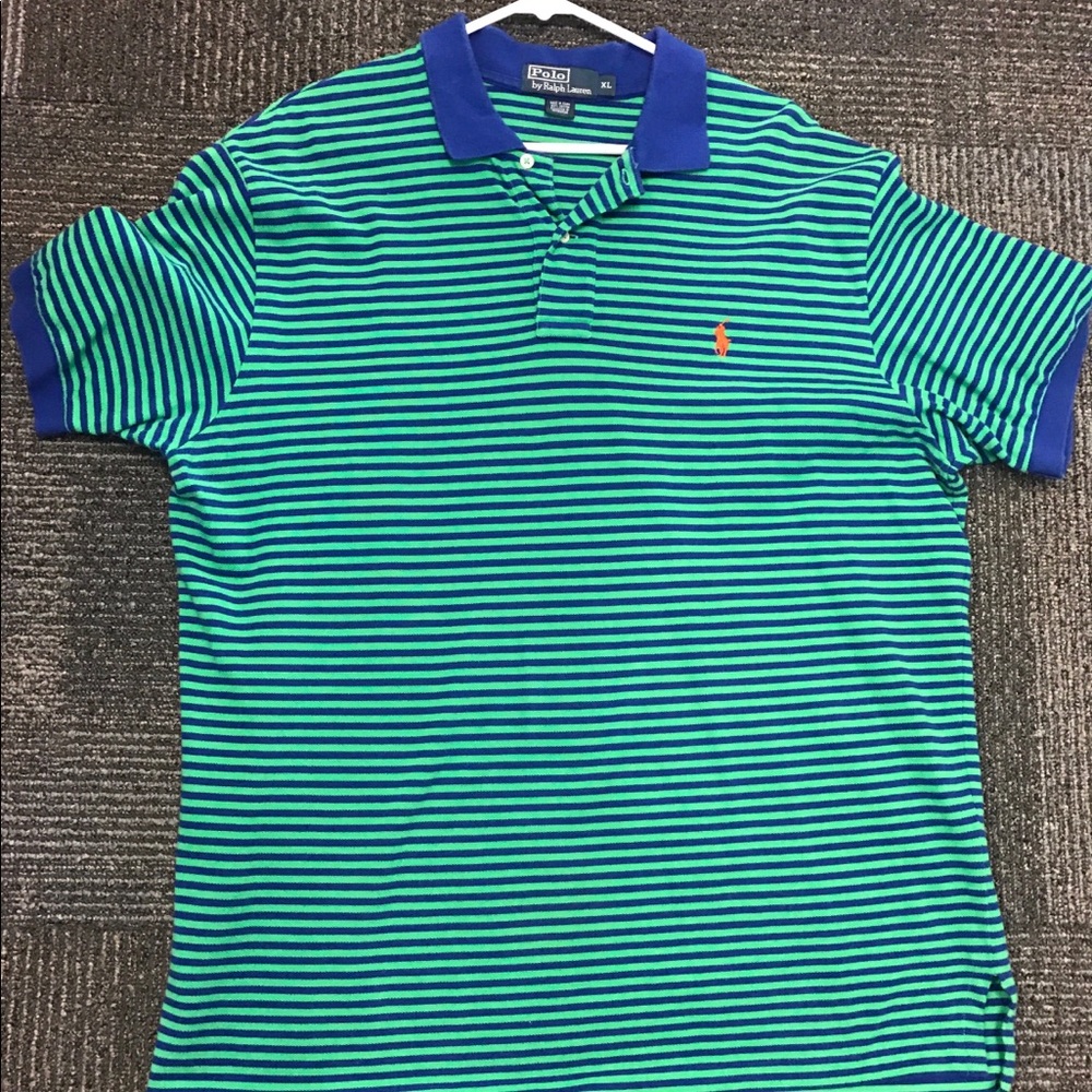 Polo by Ralph Lauren XL Polo Green Blue Orange